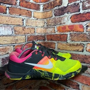 Nike Men's Shoes - Black, Pink, Yellow